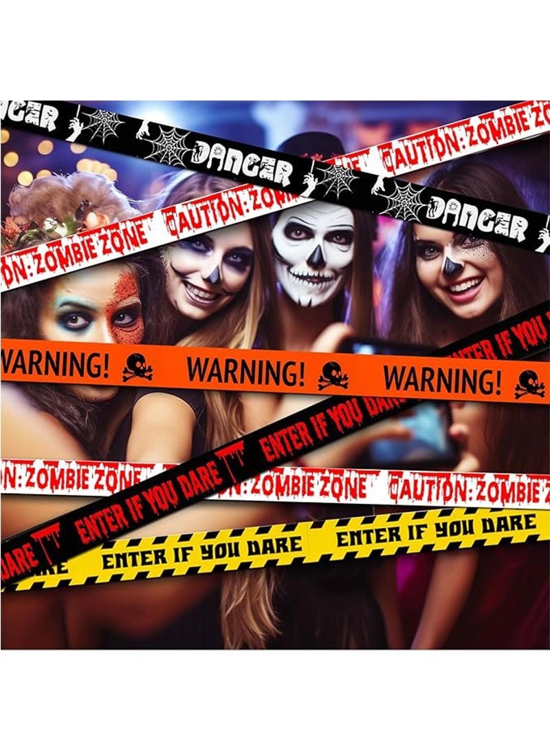 Yoawllty Halloween Decorations, 5PCS Halloween Caution Tape Decoration, 16.4 ft Warning Tape Bundle, Decoration for Halloween Party - Image 5